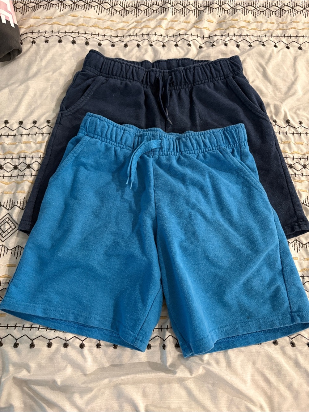 Cat & Jack Terry Shorts - Bright Blue and Navy